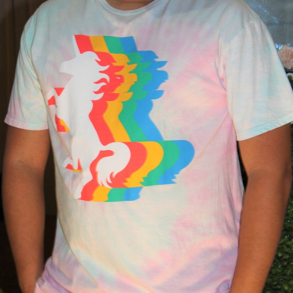 Tye Dye, LA WellWorn, Unicorn Shirt